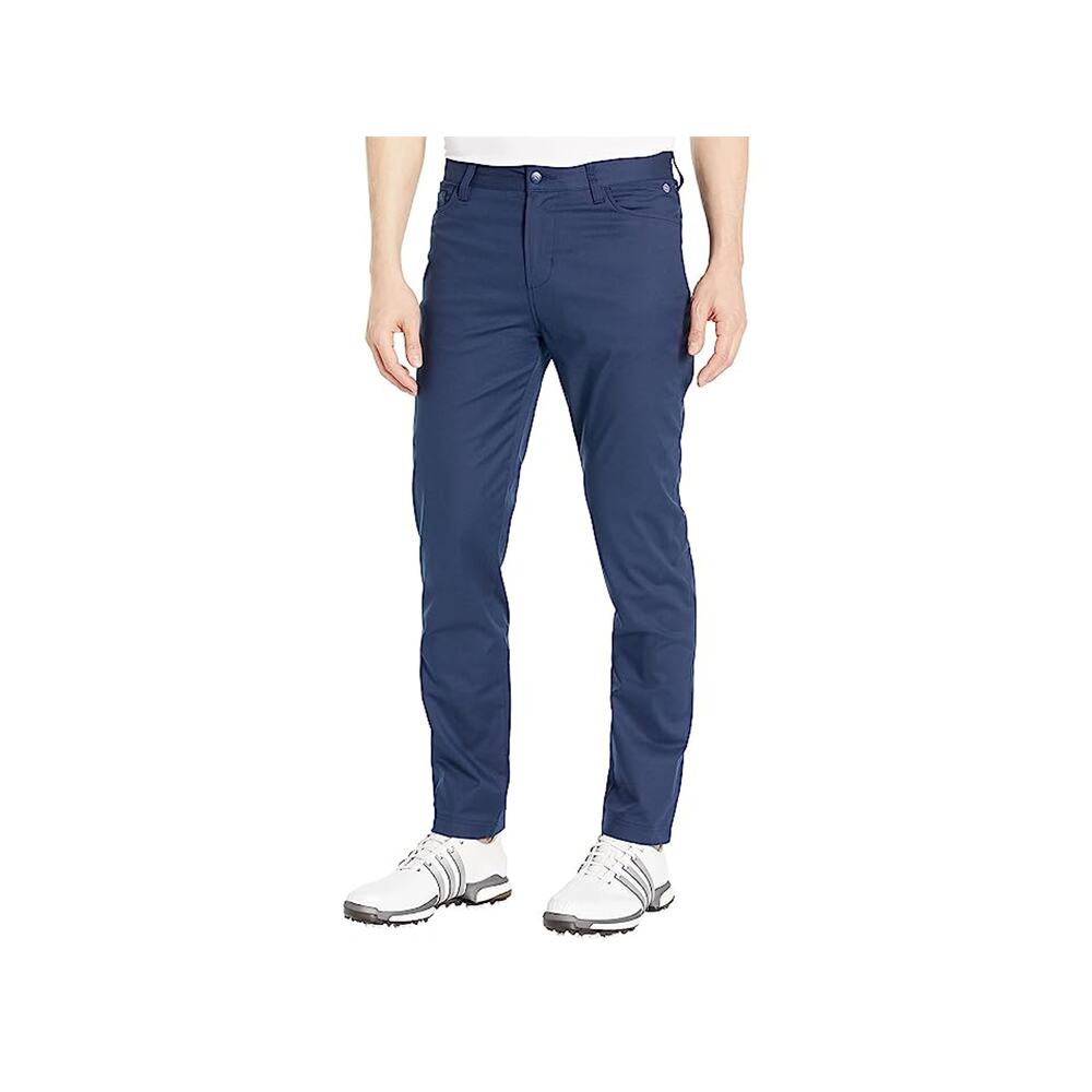 NWT adidas Men's Go-to 5-Pocket Golf Pants, Collegiate Navy-Size 35 32